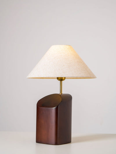 Halene Wood Fabric Table Lamp