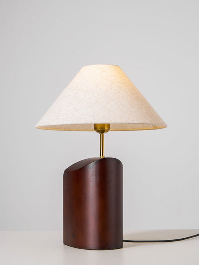 Halene Wood Fabric Table Lamp