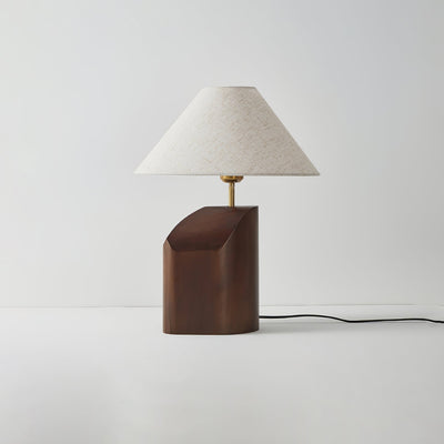 Halene Wood Fabric Table Lamp