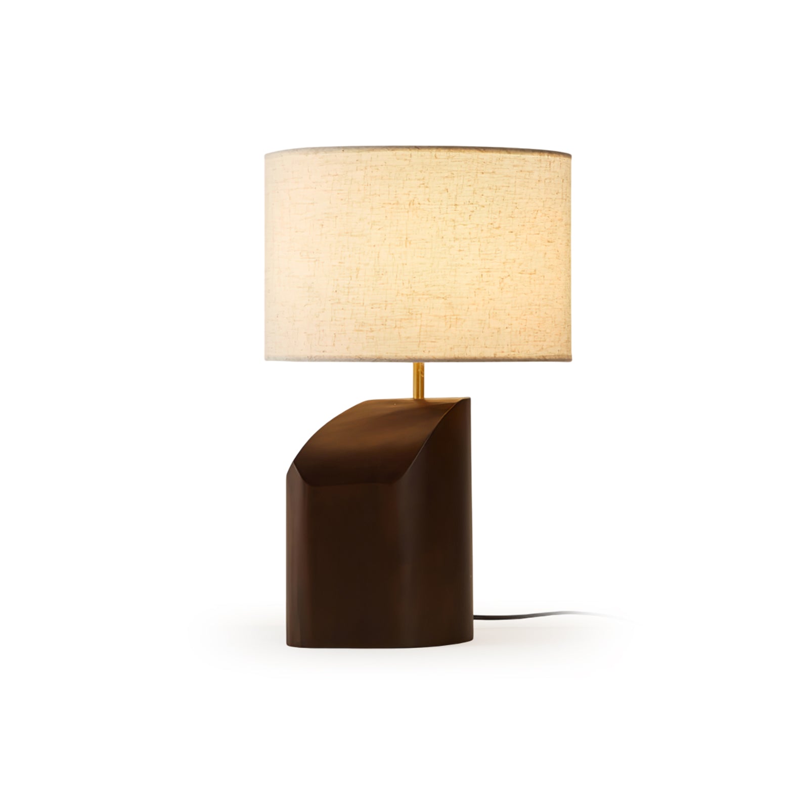 Halene Wood Fabric Table Lamp