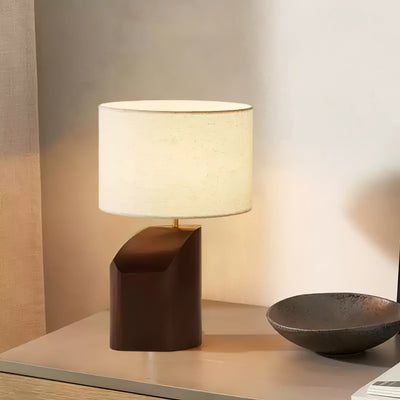 Halene Wood Fabric Table Lamp