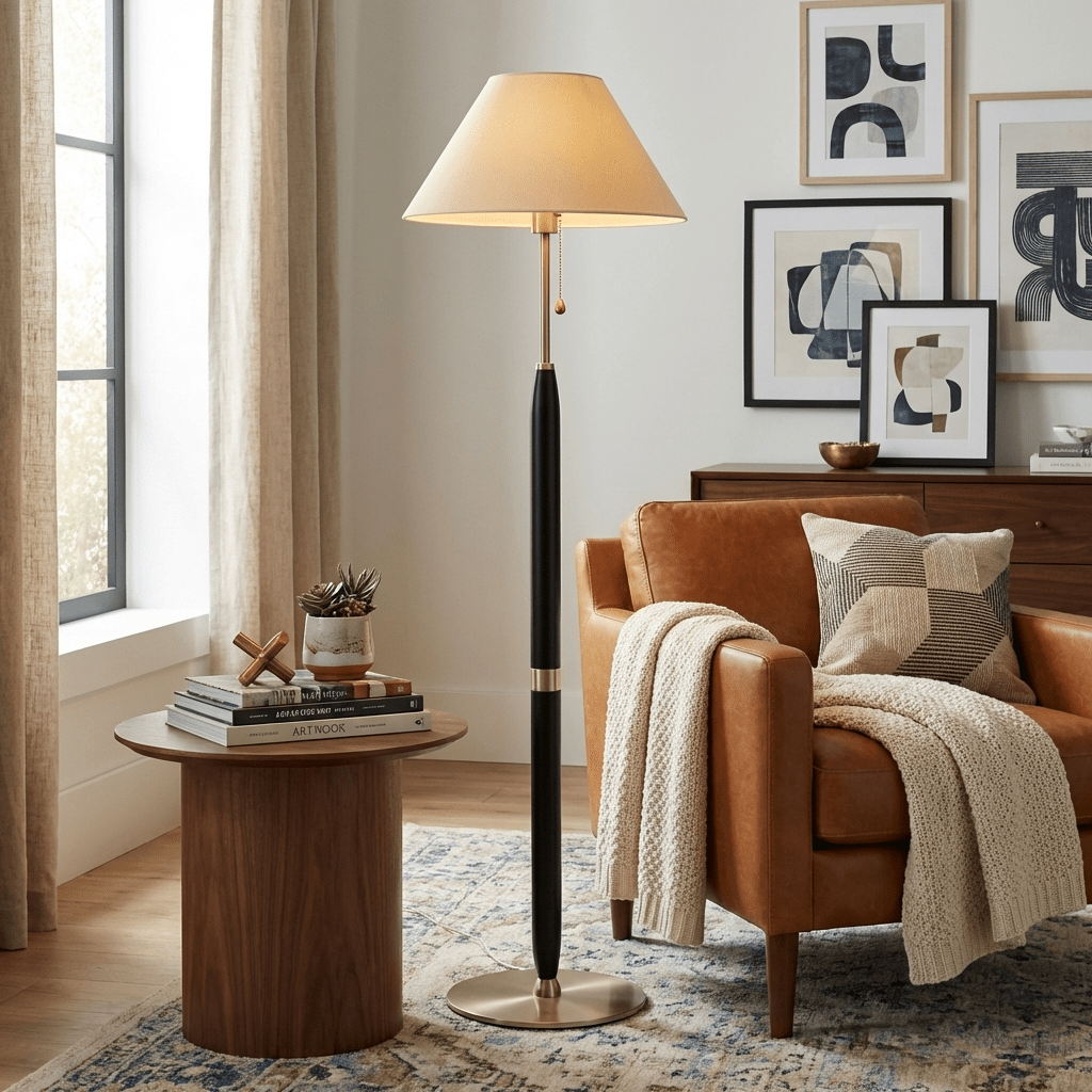 Rinanelle Wood Floor Lamp