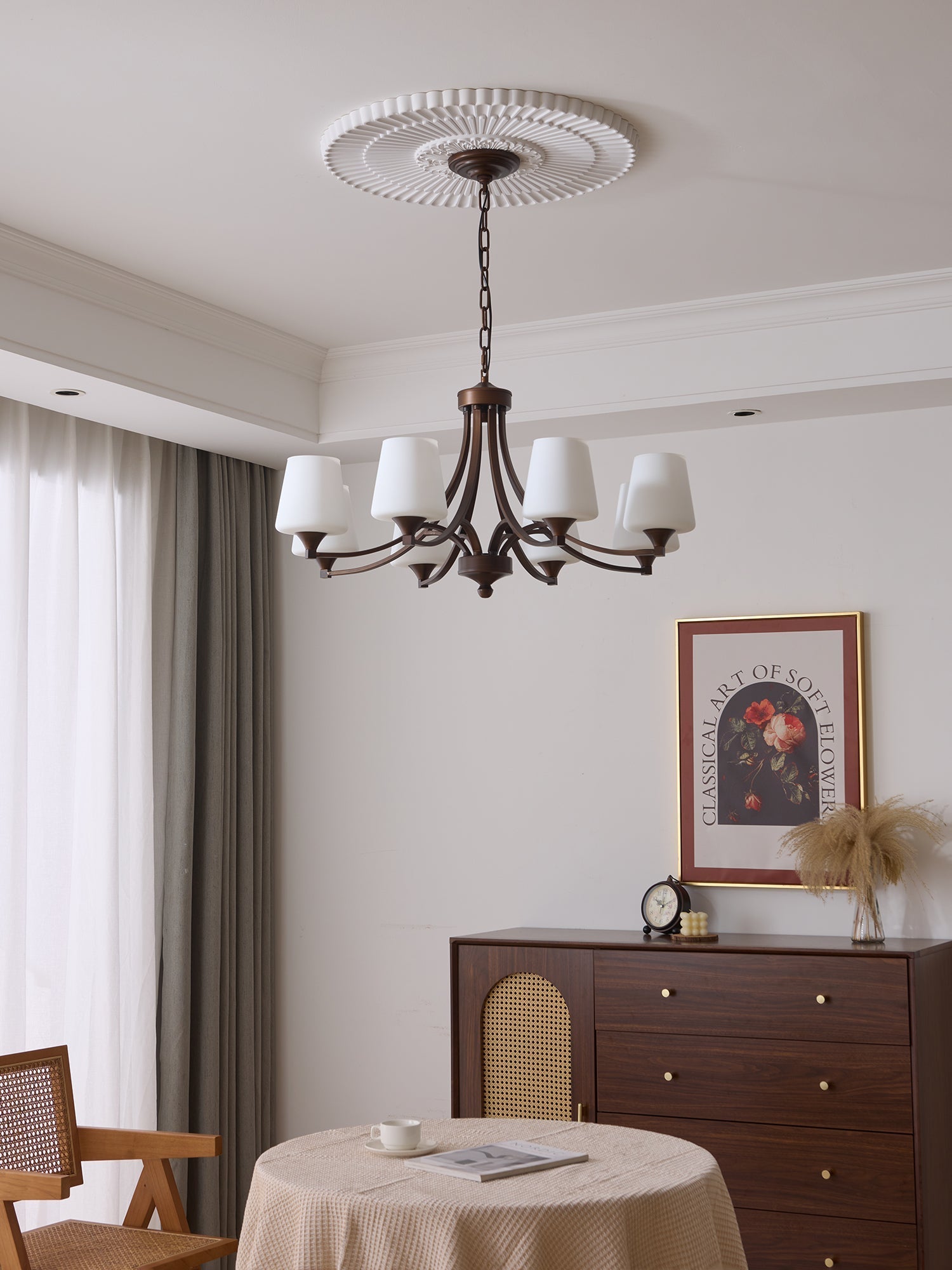 Ardena Elegance Vintage Classic Glass Chandelier