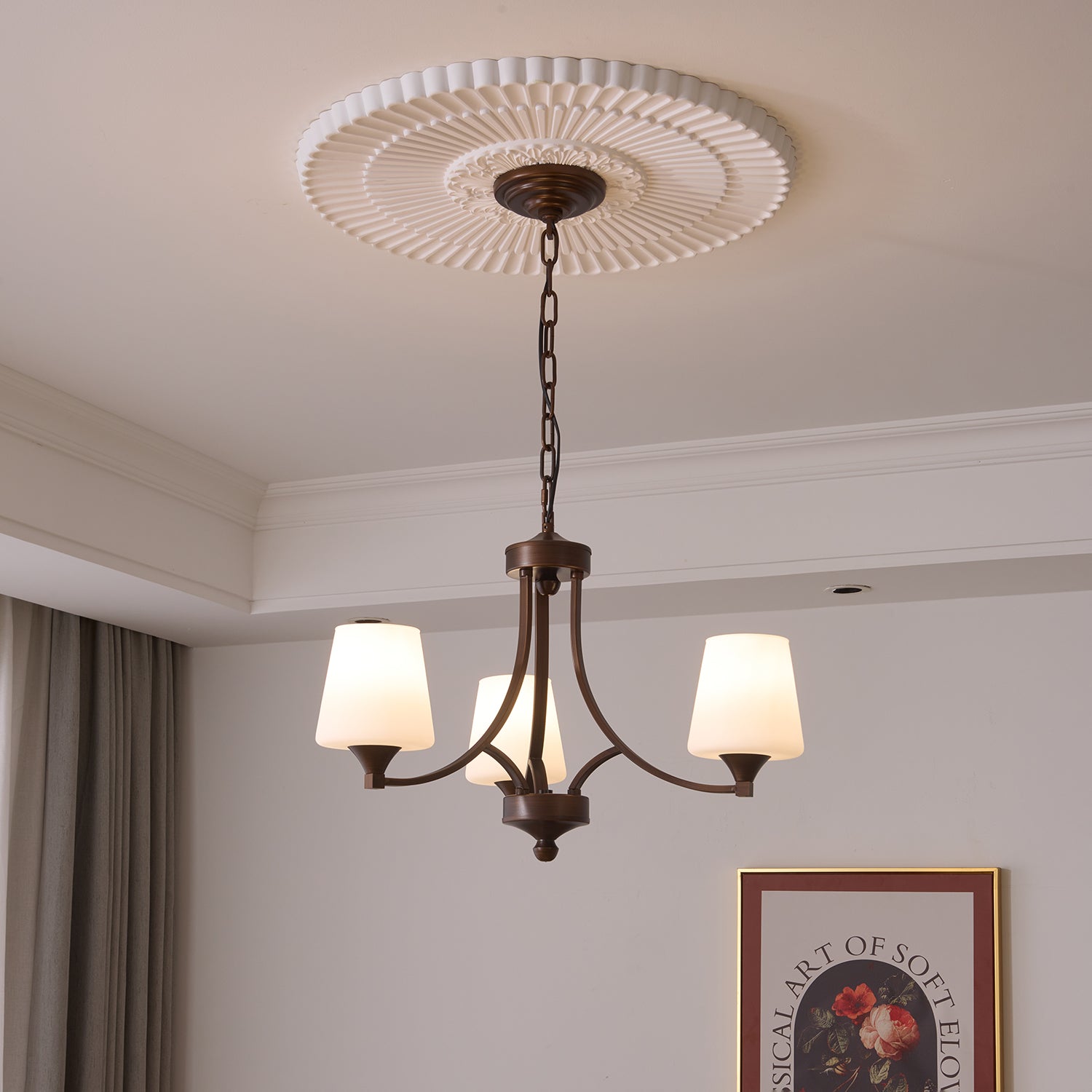 Ardena Elegance Vintage Classic Glass Chandelier