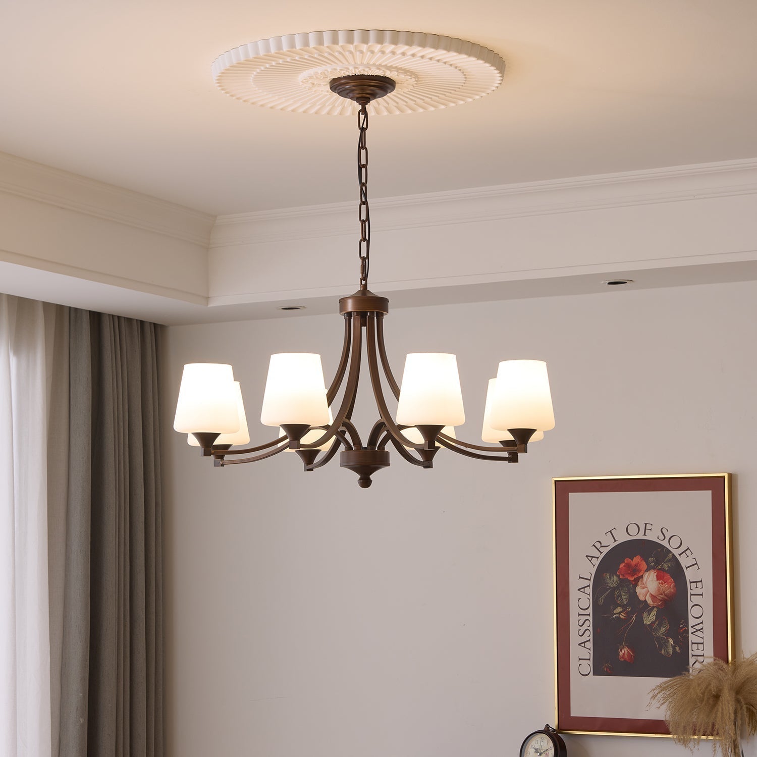 Ardena Elegance Vintage Classic Glass Chandelier