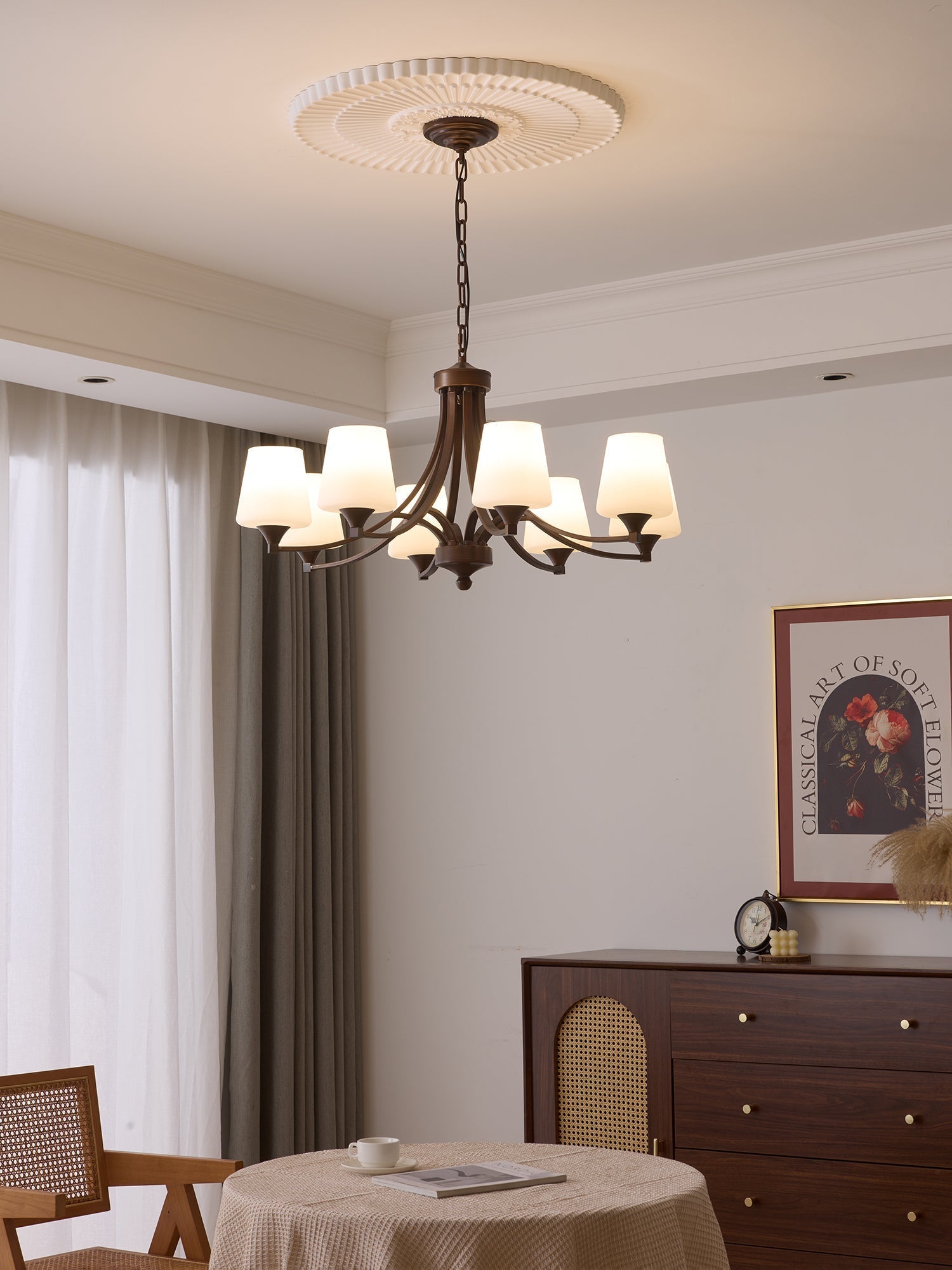 Ardena Elegance Vintage Classic Glass Chandelier