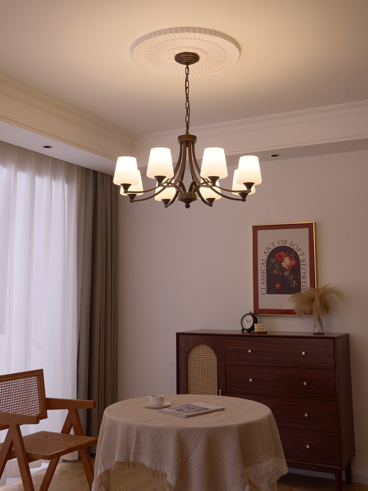 Ardena Elegance Vintage Classic Glass Chandelier