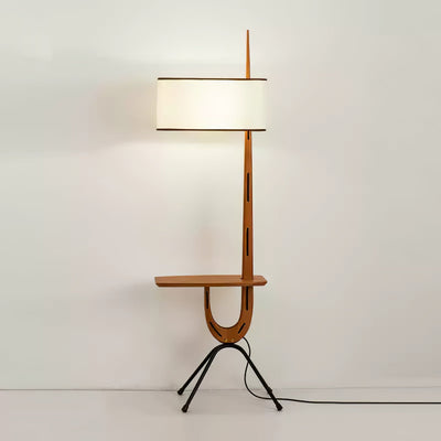 Vemara Mid Century Wood Floor Lamp