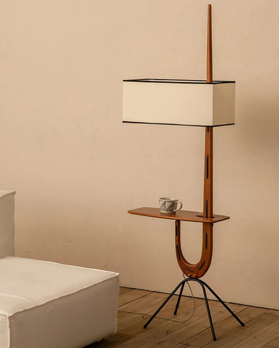 Vemara Mid Century Wood Floor Lamp