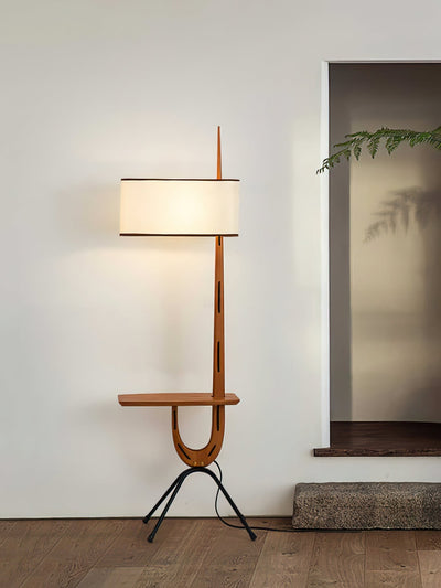 Vemara Mid Century Wood Floor Lamp