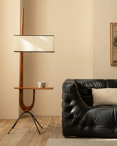 Vemara Mid Century Wood Floor Lamp