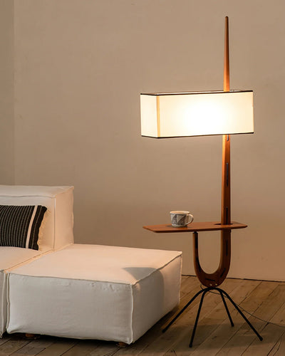 Vemara Mid Century Wood Floor Lamp