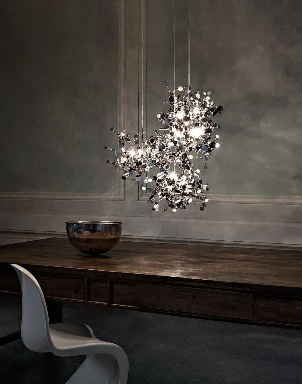 Noruielle Pendant Lamp Metallic Disc Cloud