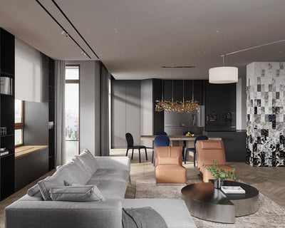 Noruielle Pendant Lamp Metallic Disc Cloud