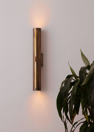 Avsilara Modern Minimalist Cylinder Brass Wall Light