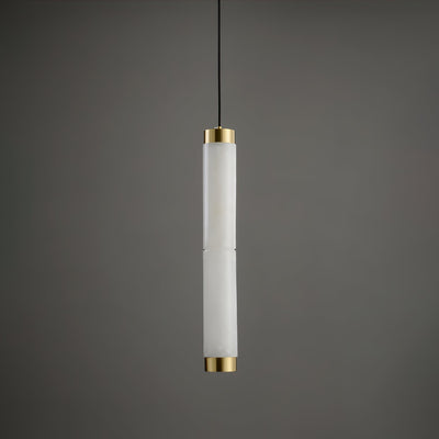 Lira Cylindrical Alabaster Pendant Light