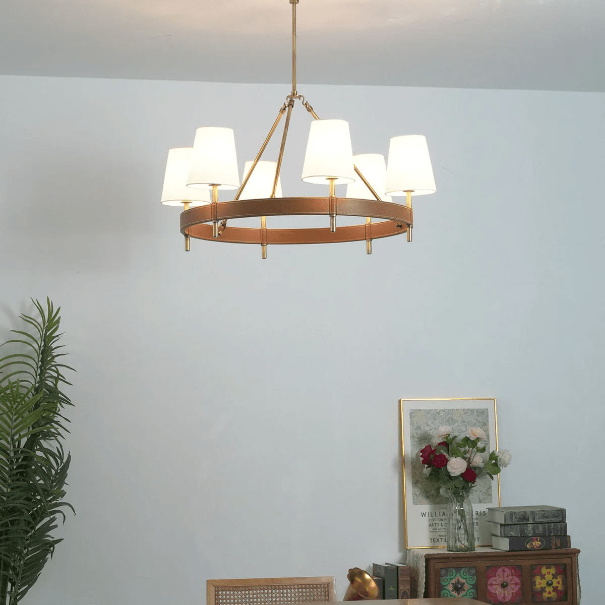 Arianna Leather Chandelier