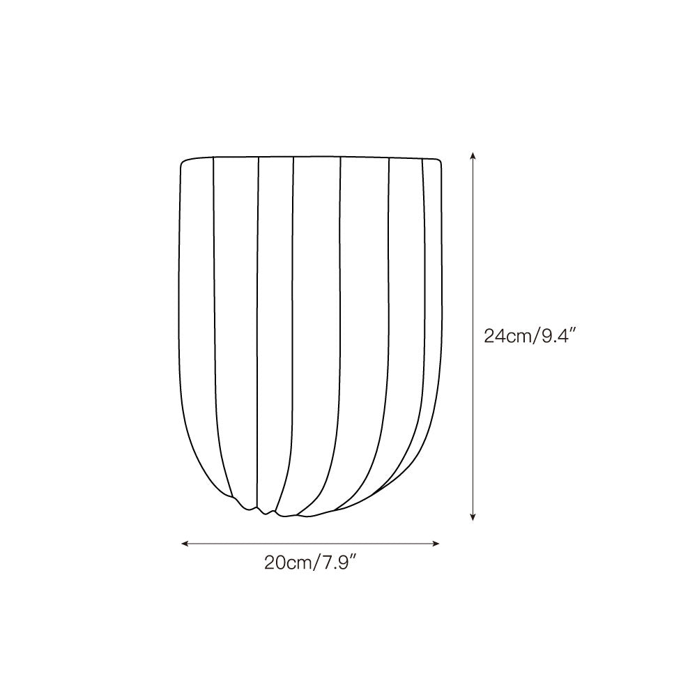 Tinduvys Elegance Ariel Single Marble Fluted Wall Lamp