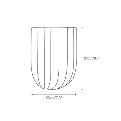 Tinduvys Elegance Ariel Single Marble Fluted Wall Lamp