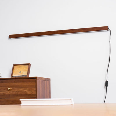 Bryf Wall Lamp Linear Wood Plug In
