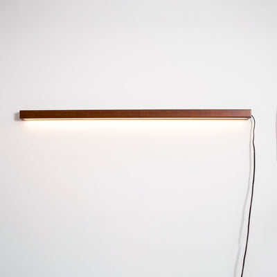 Bryf Wall Lamp Linear Wood Plug In