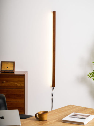 Bryf Wall Lamp Linear Wood Plug In