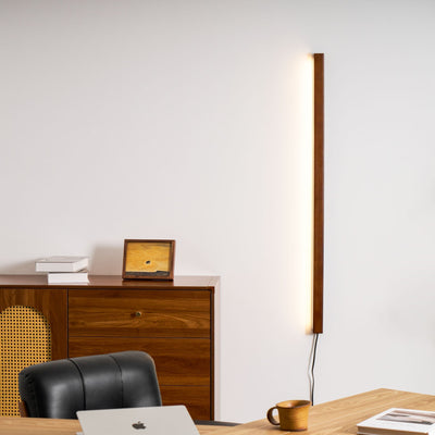 Bryf Wall Lamp Linear Wood Plug In