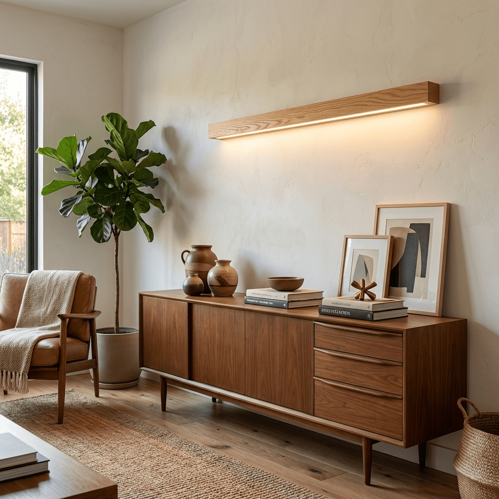 Hawley Linear Wood Indoor Wall Light