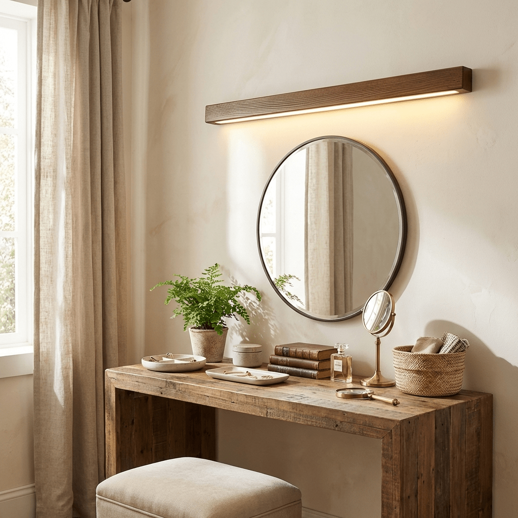 Hawley Linear Wood Indoor Wall Light