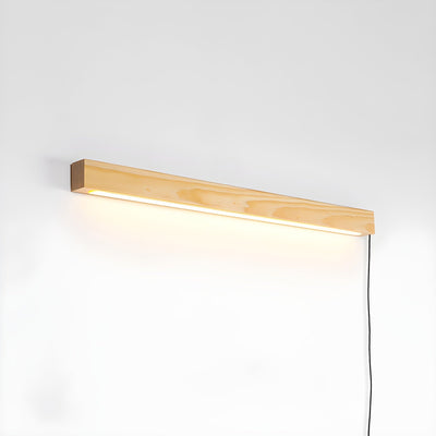Bryf Wall Lamp Linear Wood Plug In