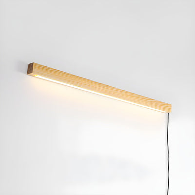 Bryf Wall Lamp Linear Wood Plug In