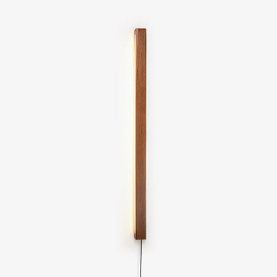 Bryf Wall Lamp Linear Wood Plug In