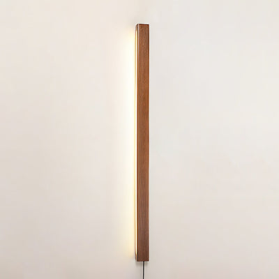 Bryf Wall Lamp Linear Wood Plug In