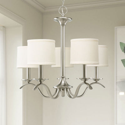 Vatnuvys Traditional Premium Brass Fabric Metal Chandelier