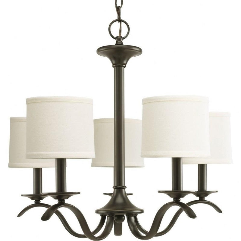 Vatnuvys Traditional Premium Brass Fabric Metal Chandelier