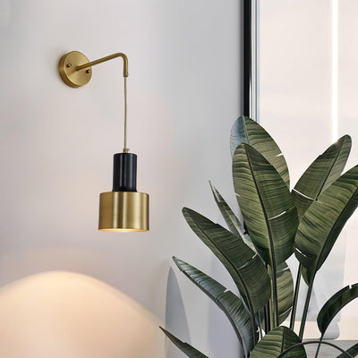 Alvina Modern Minimalist Brass Wall Light