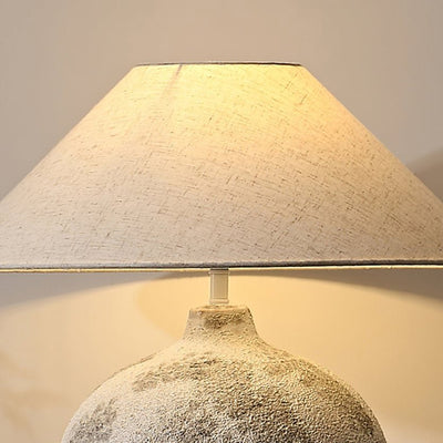Riona Natural Fabric Ceramics Table Lamp