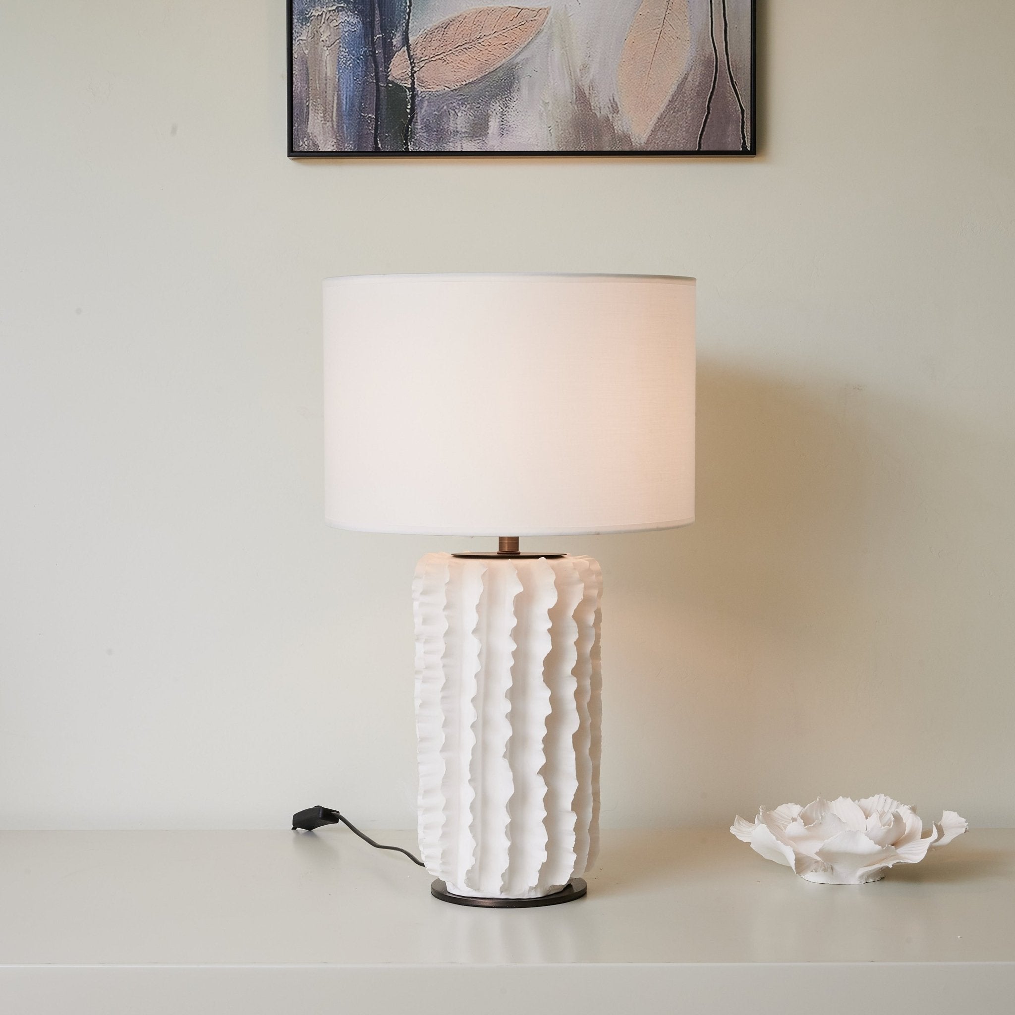 Evelyn Minimalist Ceramics Table Lamp