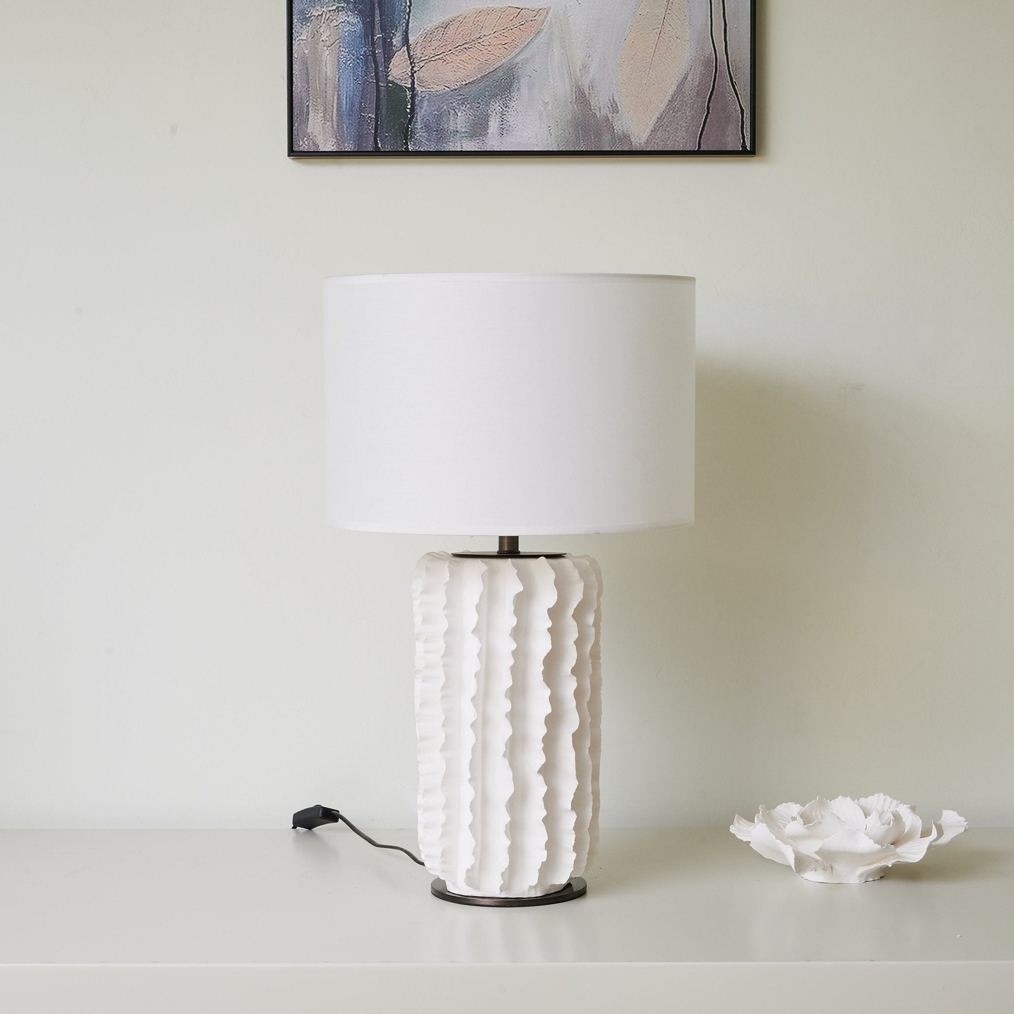 Evelyn Minimalist Ceramics Table Lamp