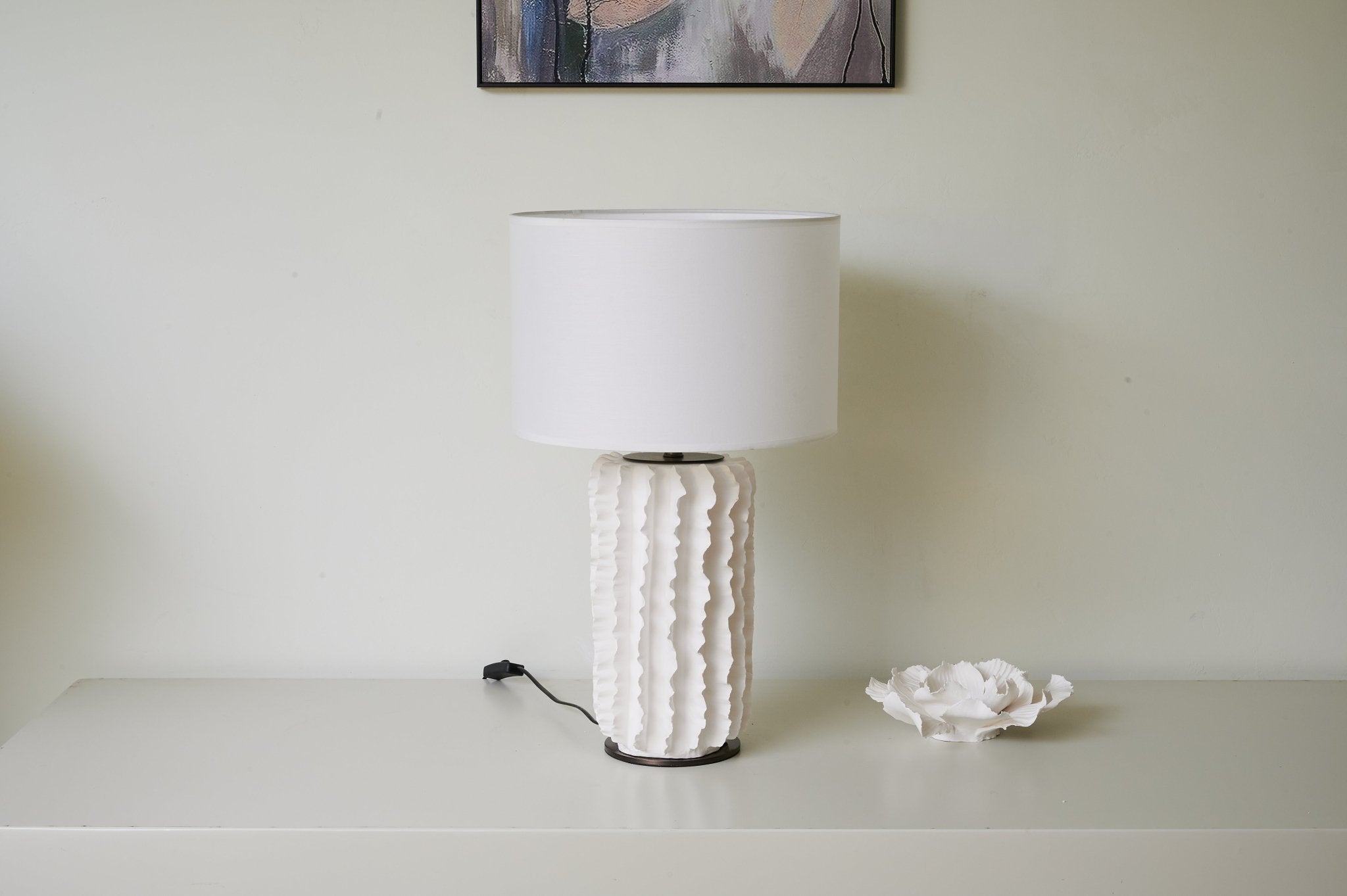 Evelyn Minimalist Ceramics Table Lamp