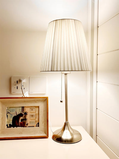 Simplicity  Pleated Fabric Table Lamp