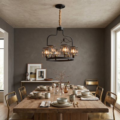 Briarmere Crystal Bird Chandelier