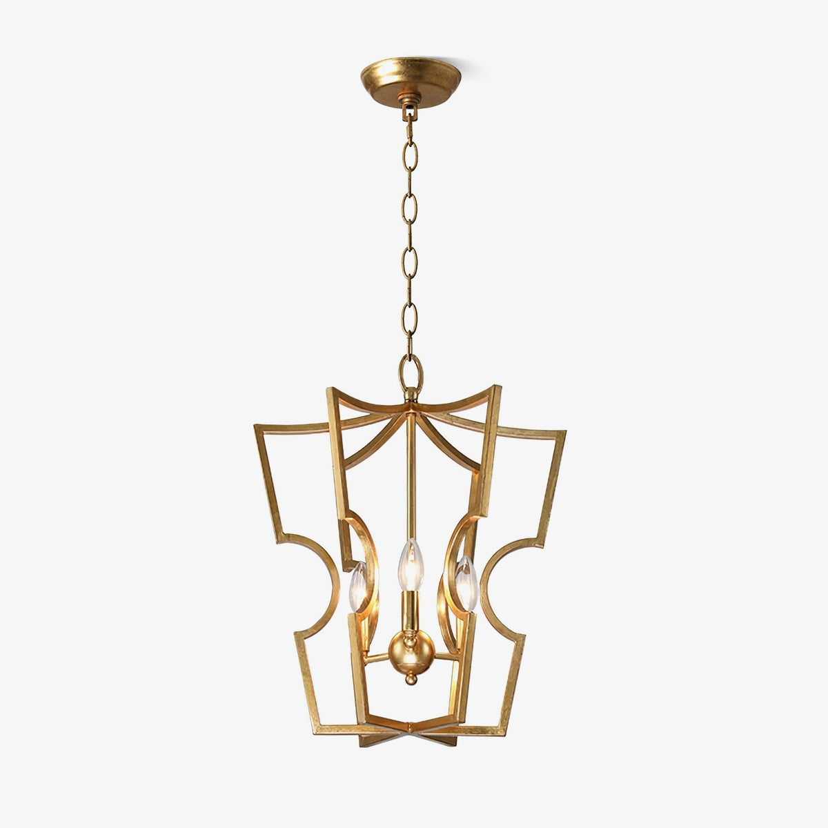 Niroxa Chandelier Gold Lantern Frame