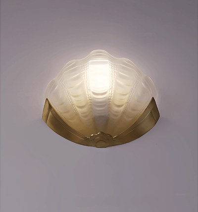 Nico Art Deco Glass Scallop Wall Light