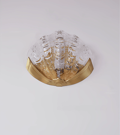 Nico Art Deco Glass Scallop Wall Light
