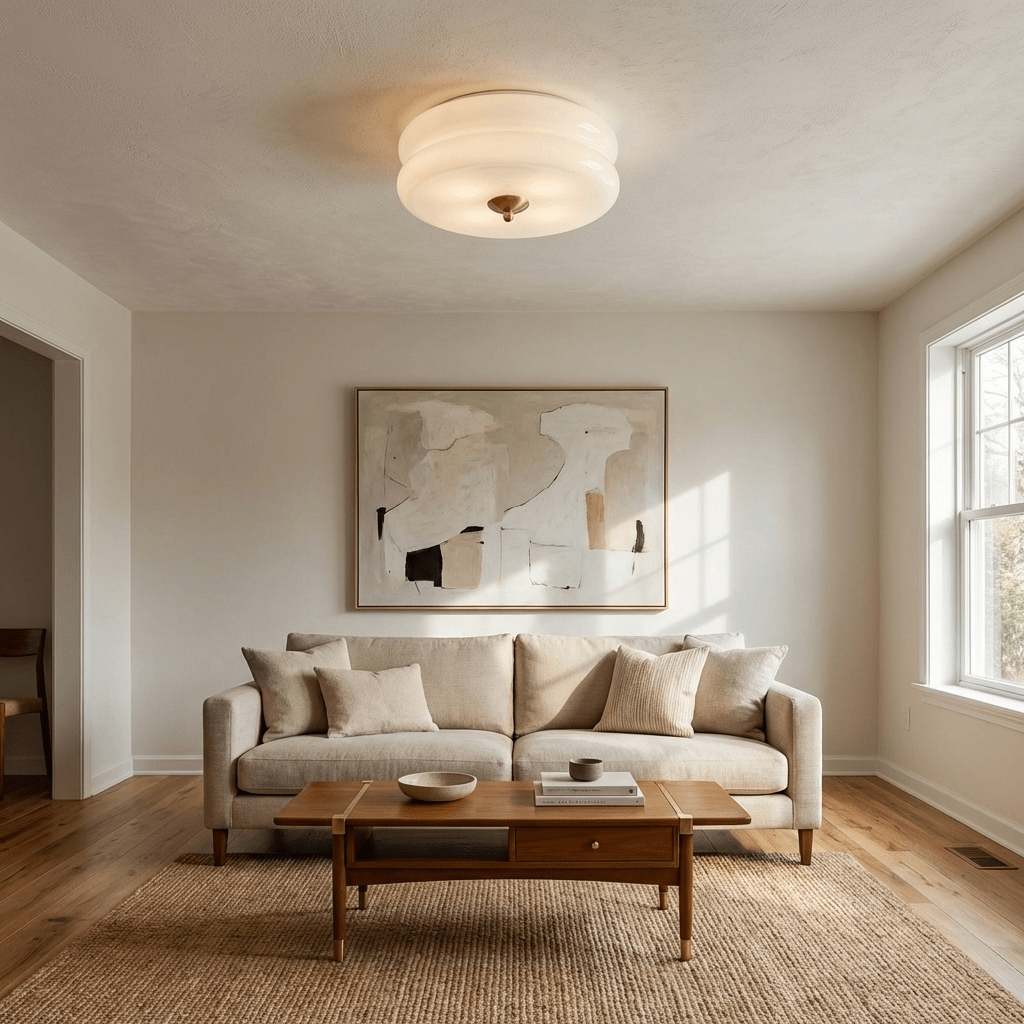 Velacrest Glass Flush Mount Ceiling Light