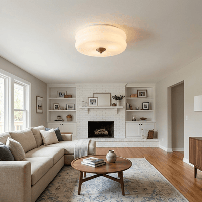 Velacrest Glass Flush Mount Ceiling Light