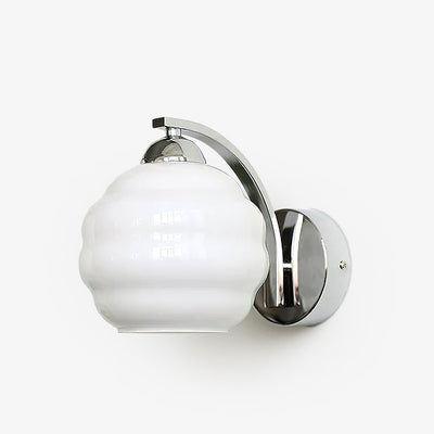 Eiraaine Wall Lamp Art Deco Glass Chrome