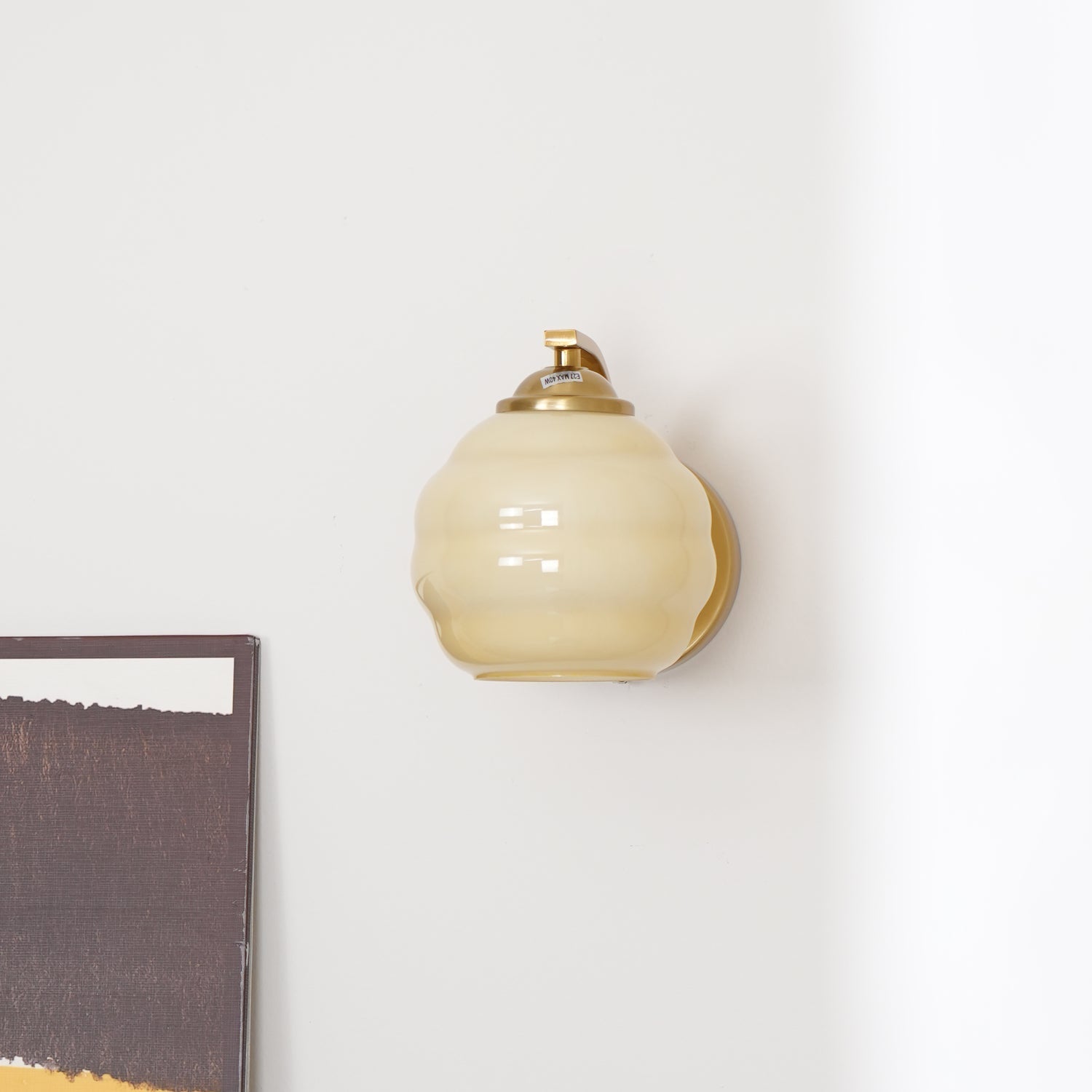 Eiraaine Wall Lamp Art Deco Glass Chrome