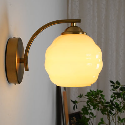Eiraaine Wall Lamp Art Deco Glass Chrome